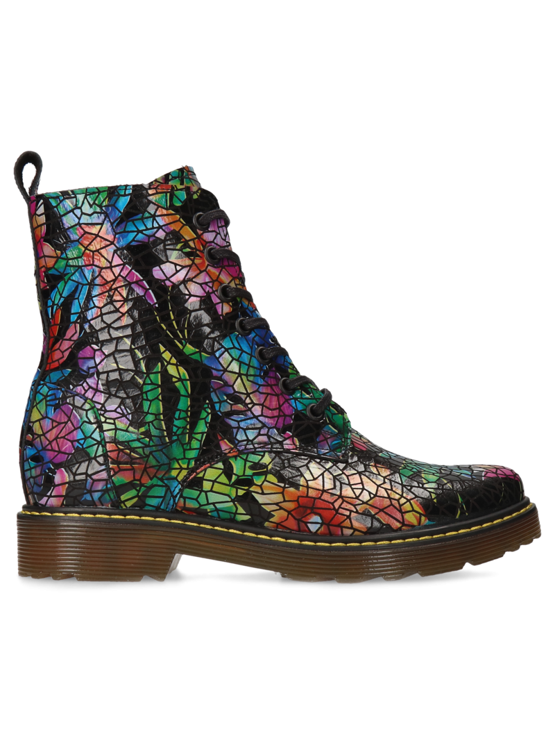 Colorful boots Marion, Conhpol Relax - Polish production, Biker & worker boots, RE2618-04, Konopka Shoes