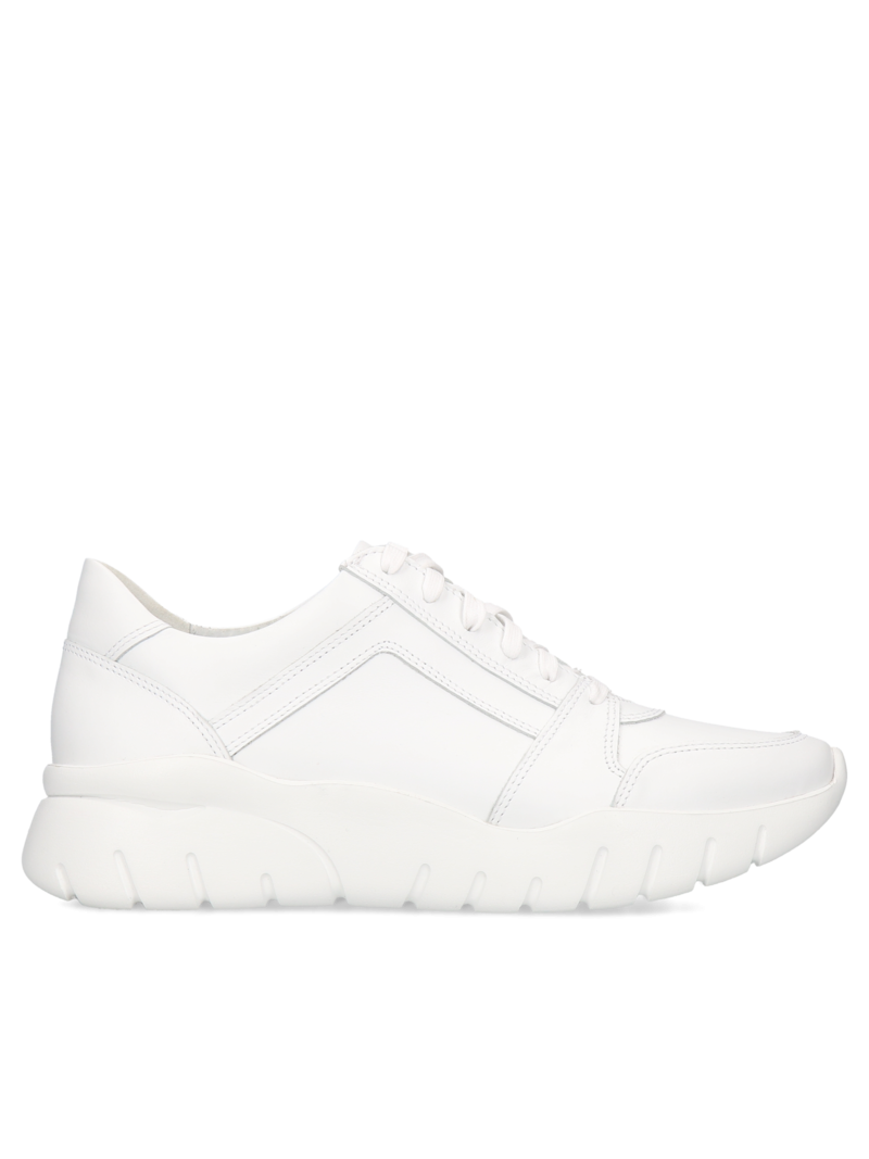 White sneakers Cilliana, Conhpol Dynamic - Polish production, Sneakers, SD2615-01, Konopka Shoes