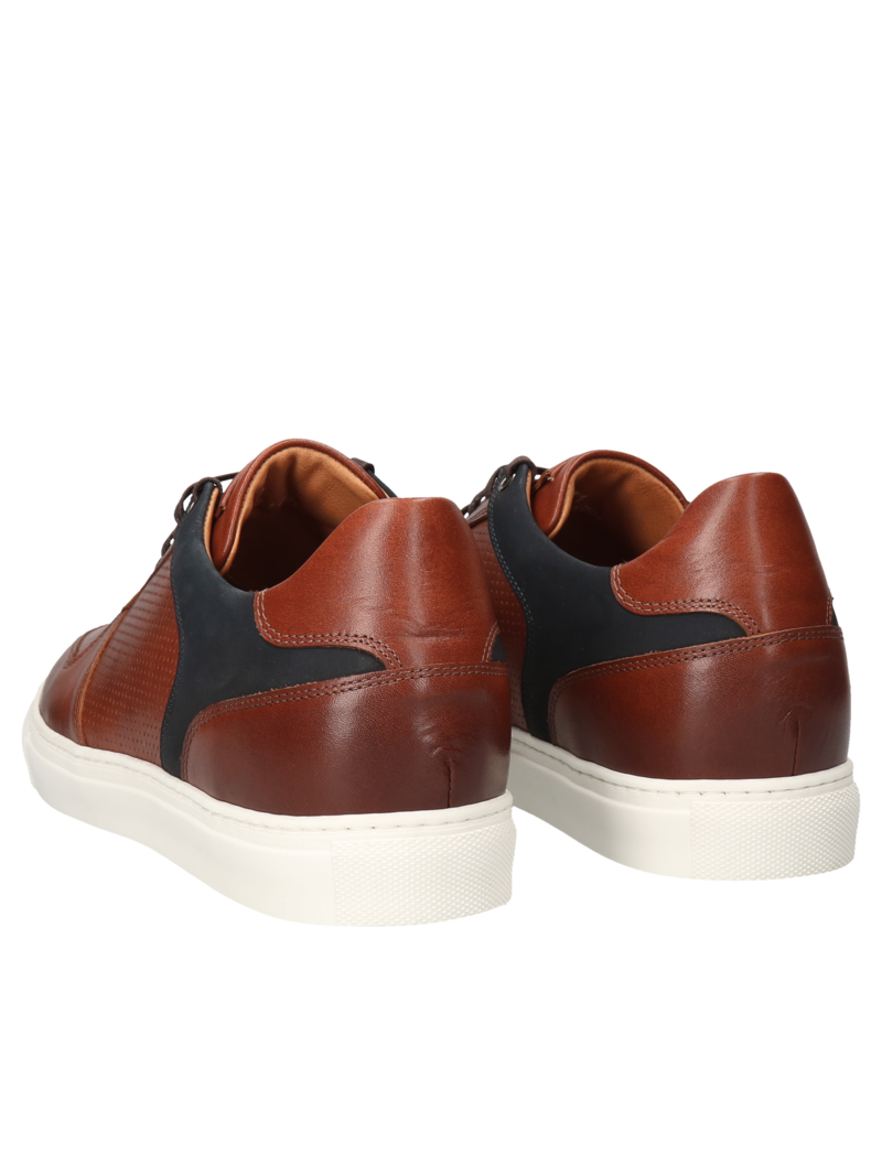 Brown elevator sneakers Xavier +6 cm, Conhpol Dynamic - Polish production, Sneakers, SH2622-01, Konopka Shoes