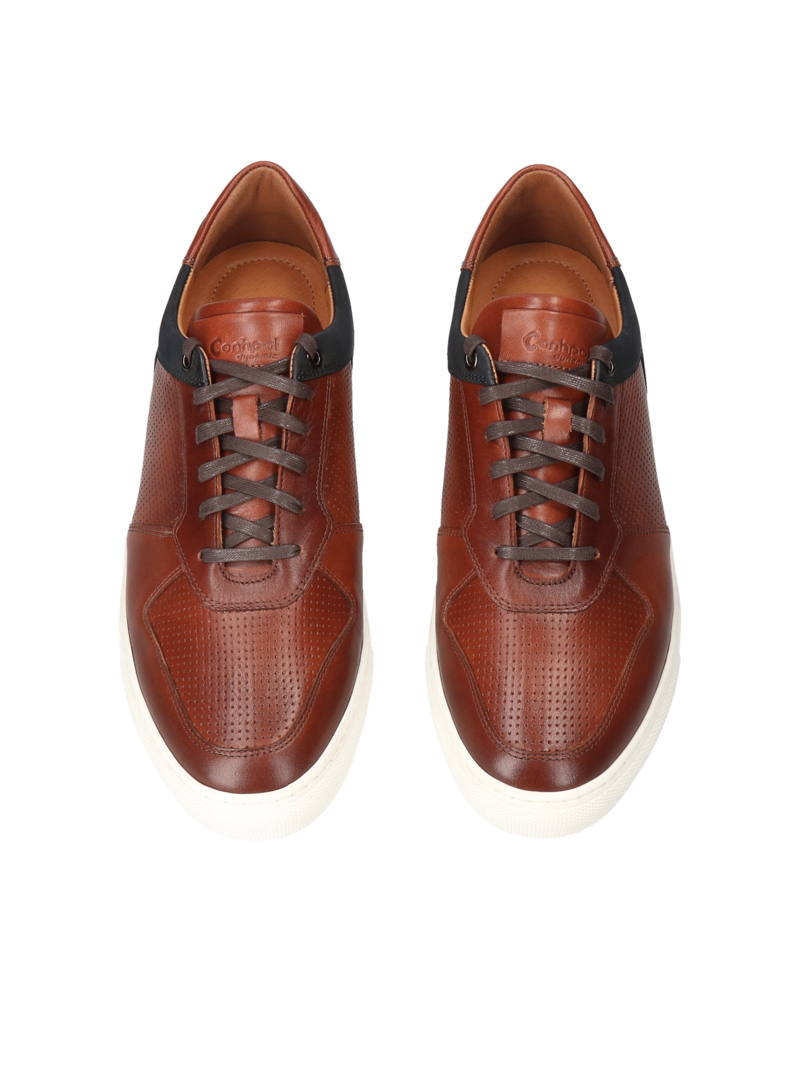 Brown elevator sneakers Xavier +6 cm, Conhpol Dynamic - Polish production, Sneakers, SH2622-01, Konopka Shoes