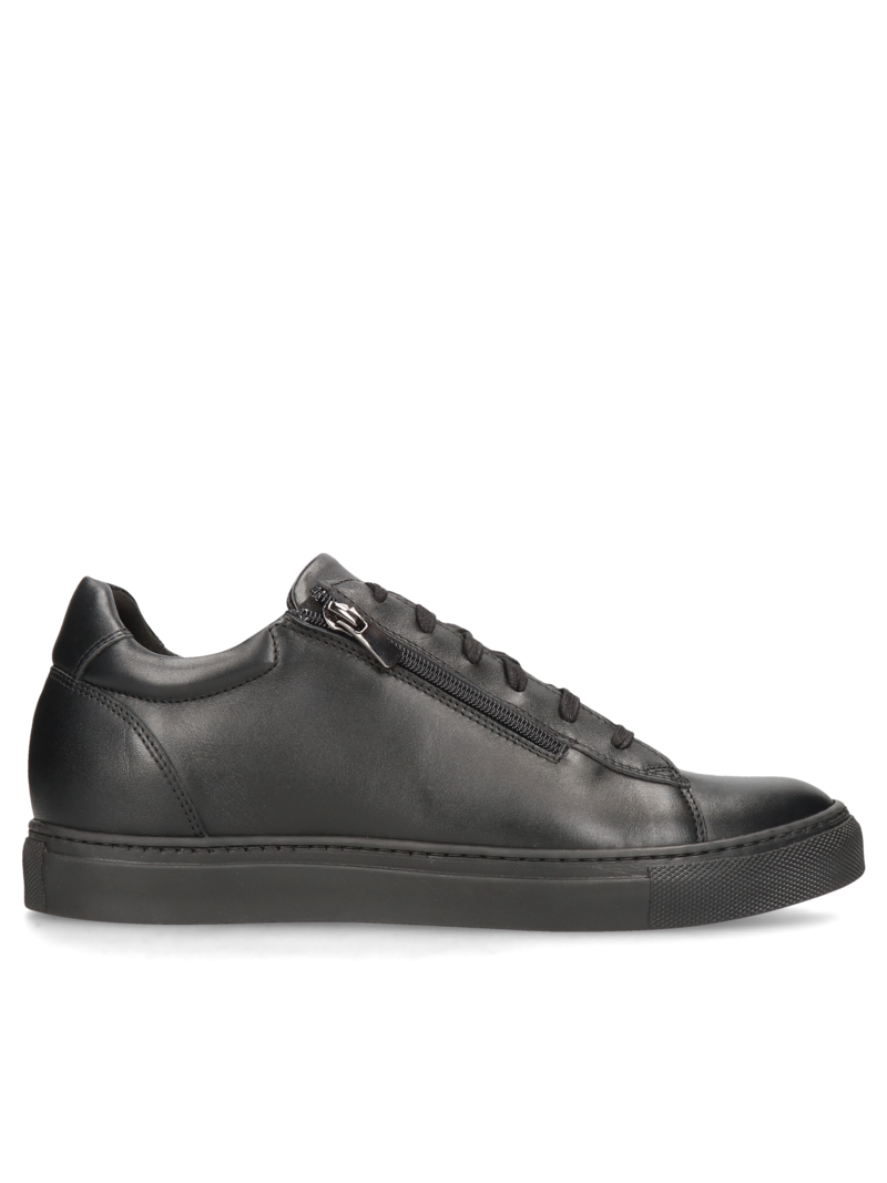 Black elevator sneakers Xavier +6 cm, Conhpol Dynamic - Polish production, Sneakers, SH2623-01, Konopka Shoes