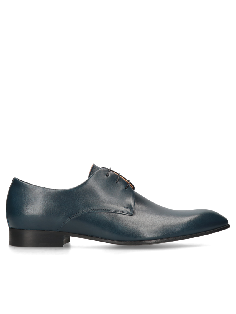 Navy blue shoes Kevin, Conhpol - Polish production, Derby, CE5631-03, Konopka Shoes
