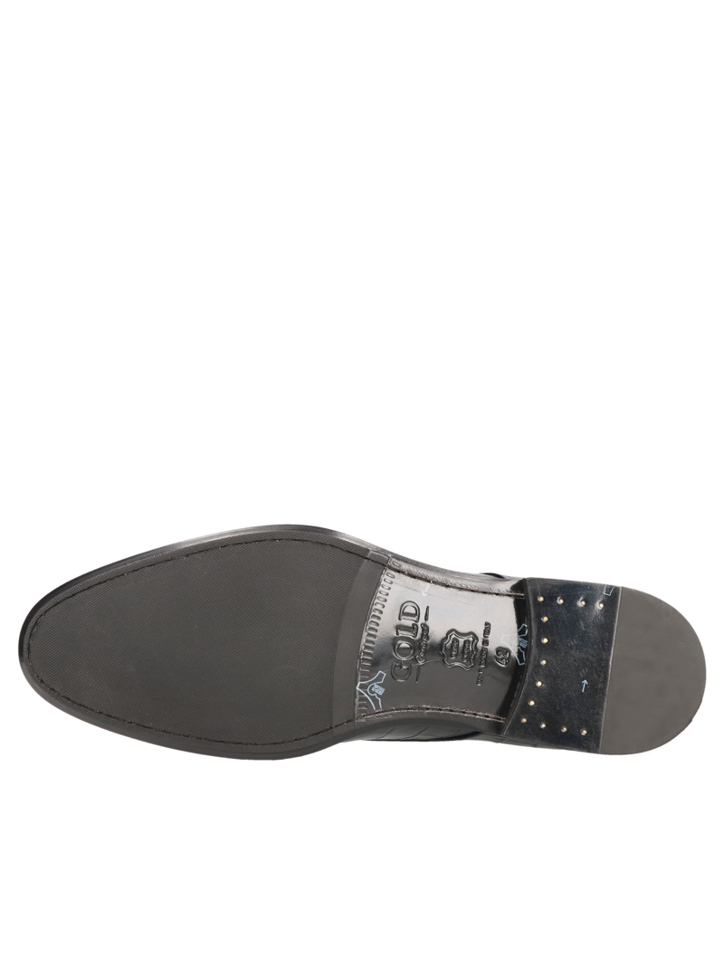 Navy blue shoes William - Gold Collection, Conhpol, Konopka Shoes