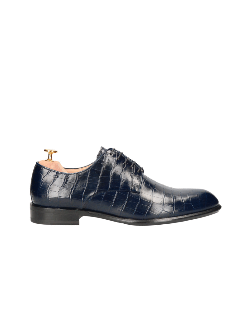 Navy blue shoes William - Gold Collection, Conhpol, Konopka Shoes