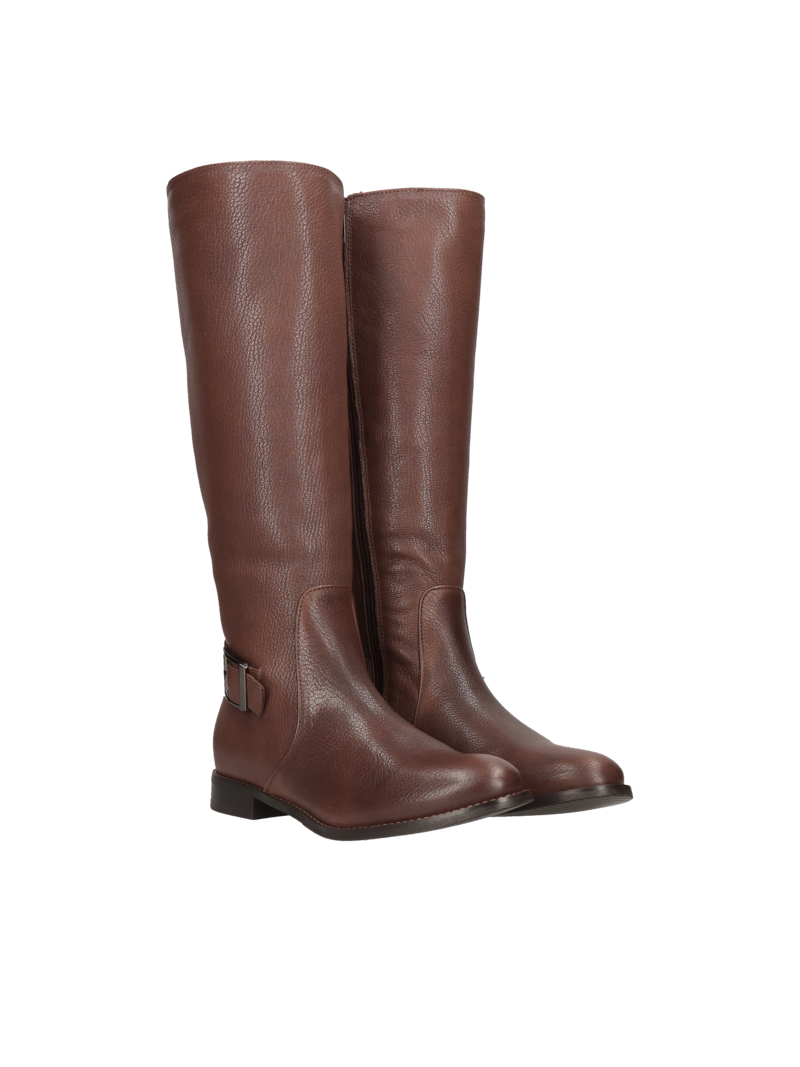 Brown boots Cornelie, Conhpol Bis - Polish production, Knee high boots, BK5672-02, Konopka Shoes
