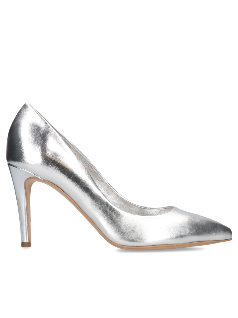 Silver high heels Selina, Conhpol Bis, Konopka Shoes