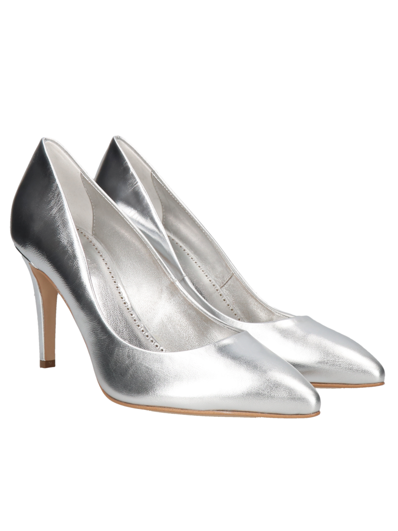 Silver high heels Selina, Conhpol Bis, Konopka Shoes