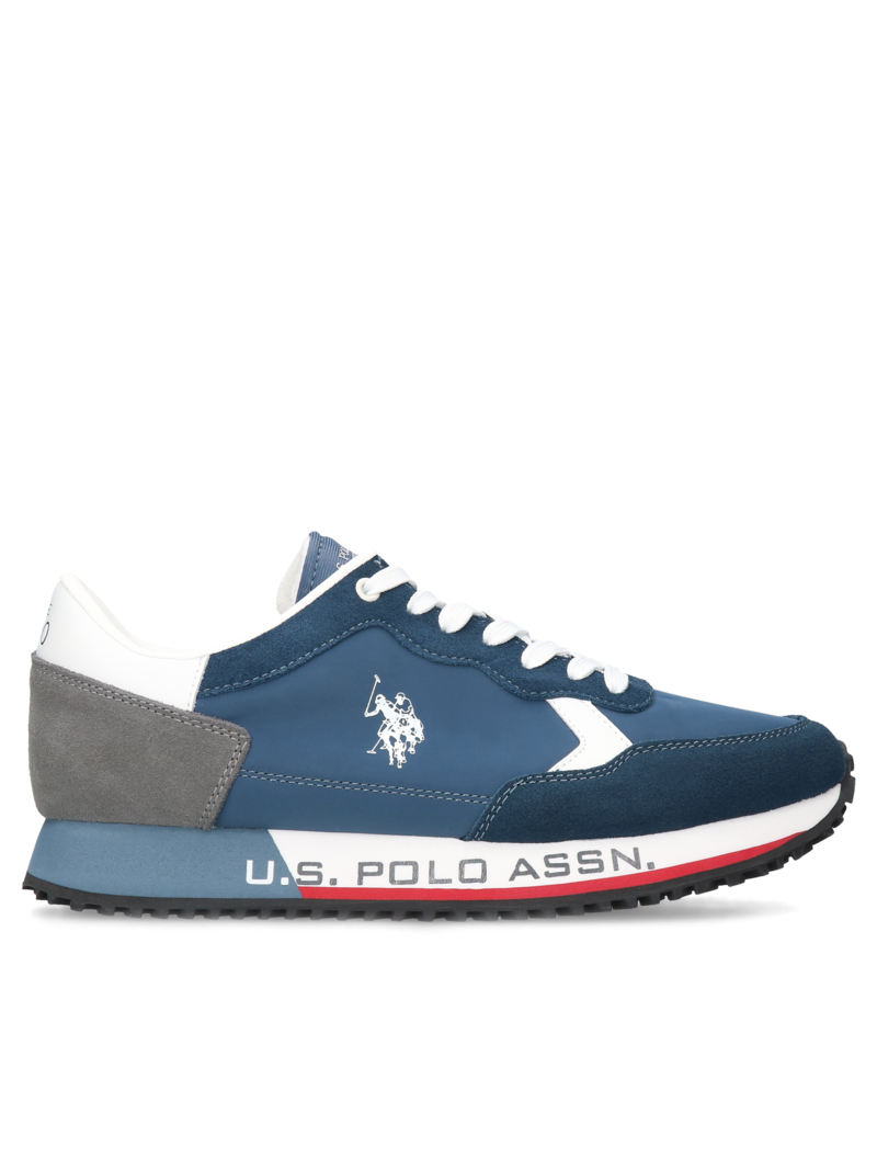 Blue sneakers U.S. Polo Assn., U.S. Polo Assn., Sneakers, US0061-01, Konopka Shoes