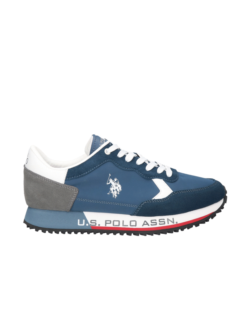 Blue sneakers Polo Assn., U.S. Assn., Sports and Sneakers, US0061-01, Konopka Shoes
