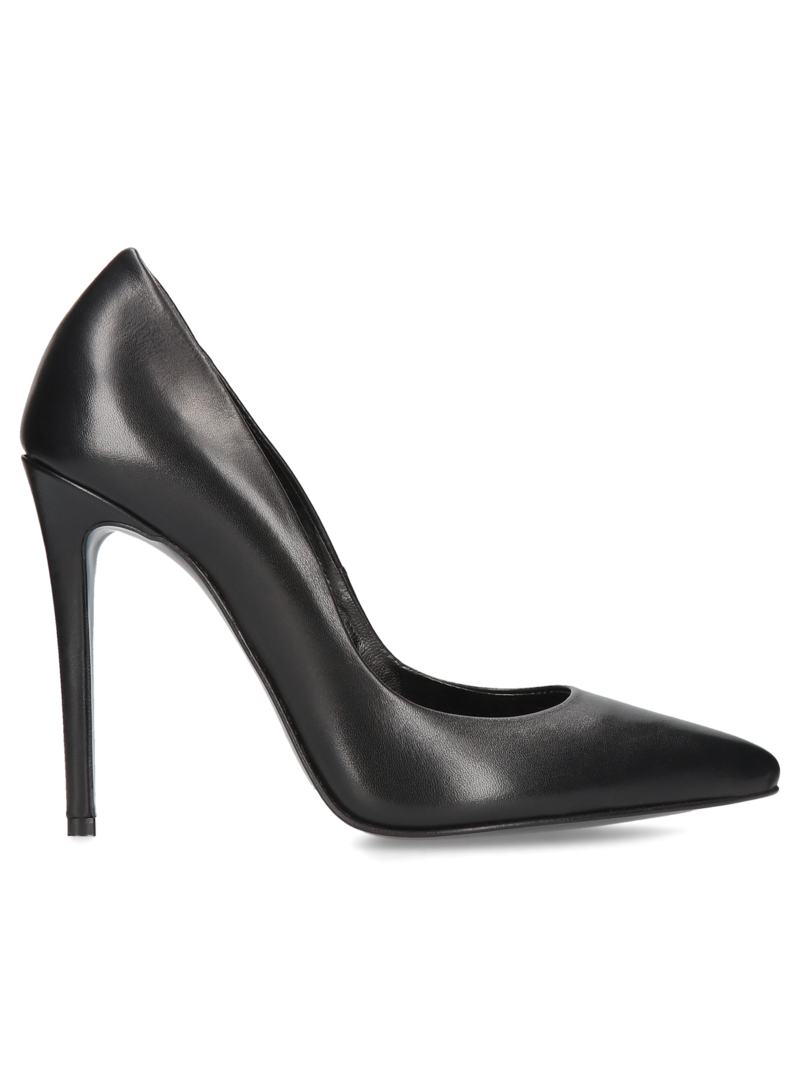 Black Pandora high heels, Conhpol Bis - Polish production, high heels, BI5697-02, Konopka Shoes