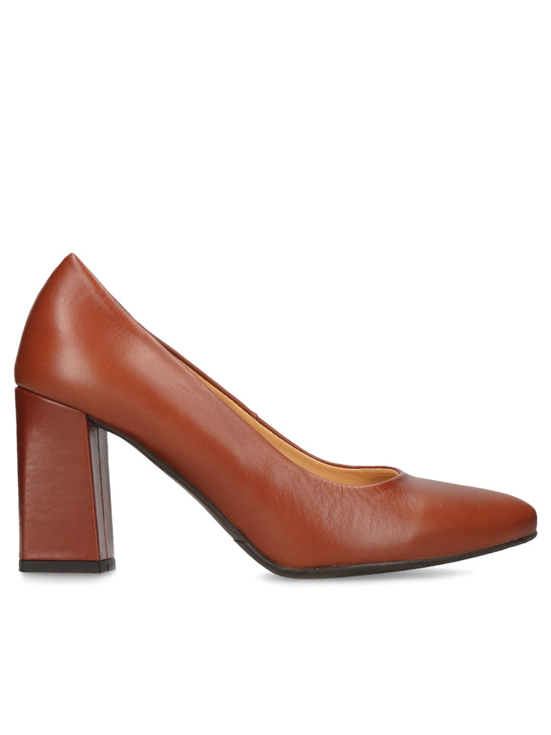 Brown pumps Lindsay, Conhpol Relax - Polish production, Pumps, RE2629-03, Konopka Shoes