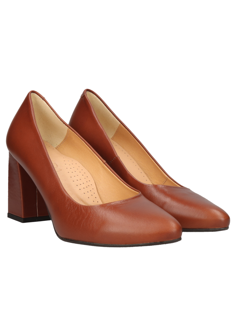 Brown pumps Lindsay, Conhpol Relax - Polish production, Pumps, RE2629-03, Konopka Shoes