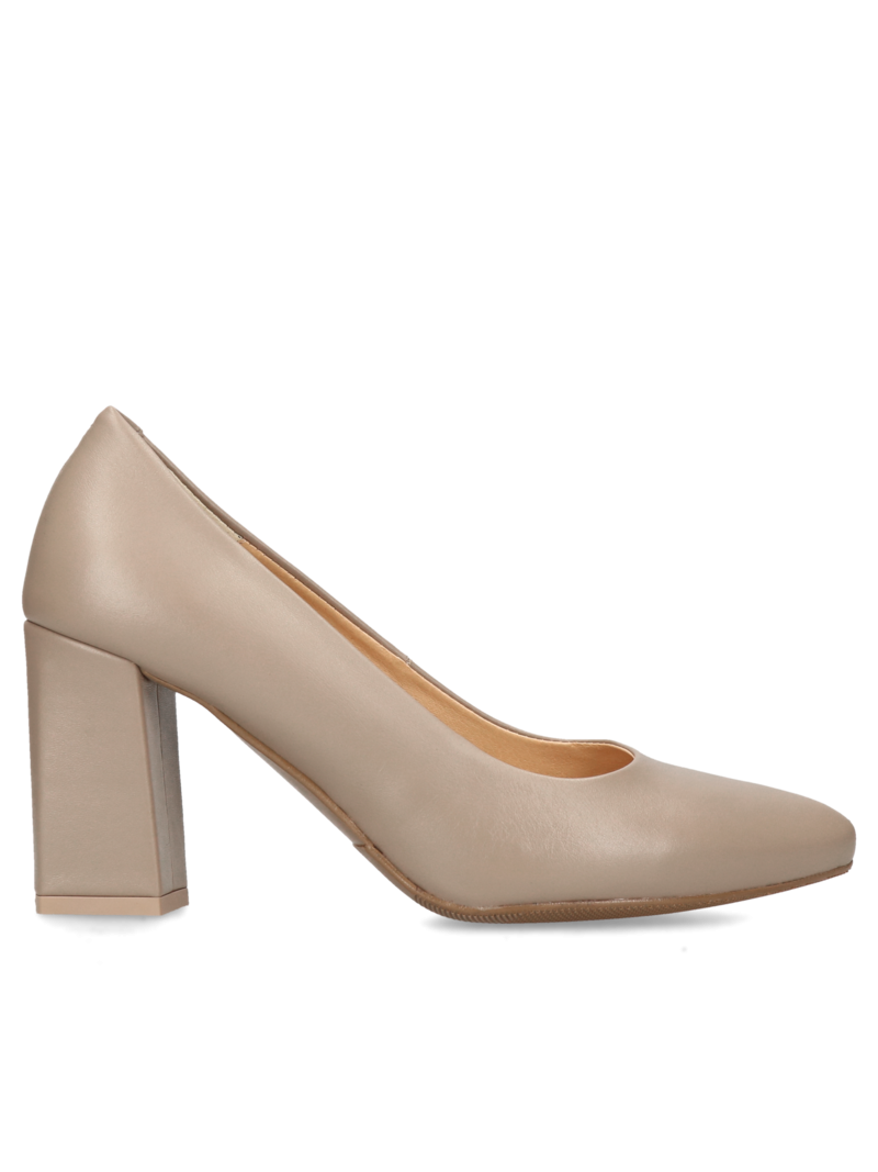 Beige pumps Lindsay, Conhpol Relax - Polish production, Pumps, RE2629-05, Konopka Shoes