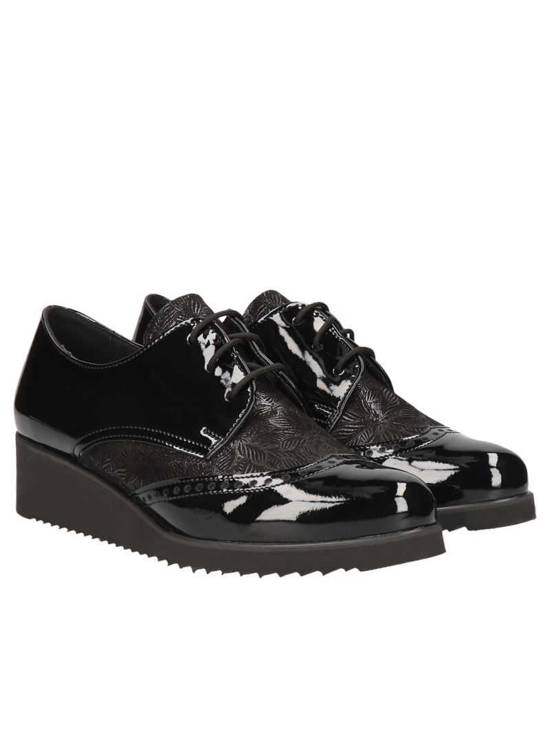 Black shoes Emma, Conhpol Relax - Polish production, Shoes, RE2533-03, Konopka Shoes