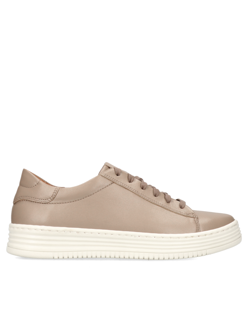 Beige sneakers Fabio, Conhpol Dynamic - Polish production, Sneakers, SD2574-06, Konopka Shoes