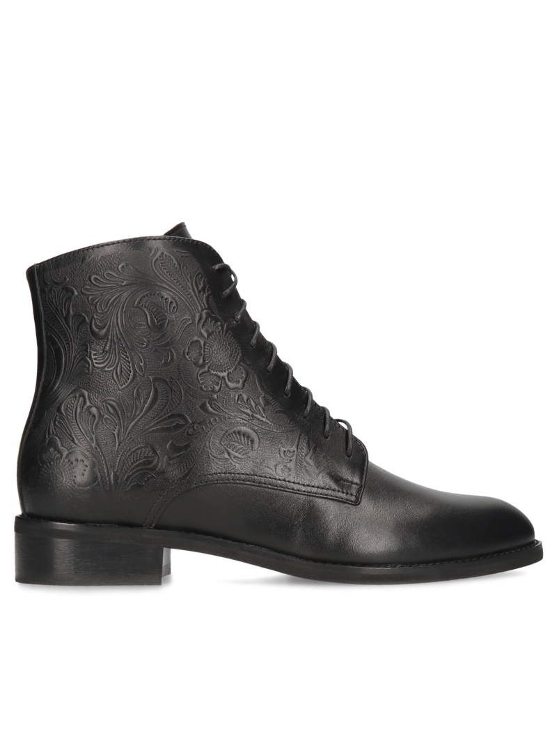 Black boots Nina II, Conhpol Bis - Polish production, Ankle boots, BI5704-01, Konopka Shoes