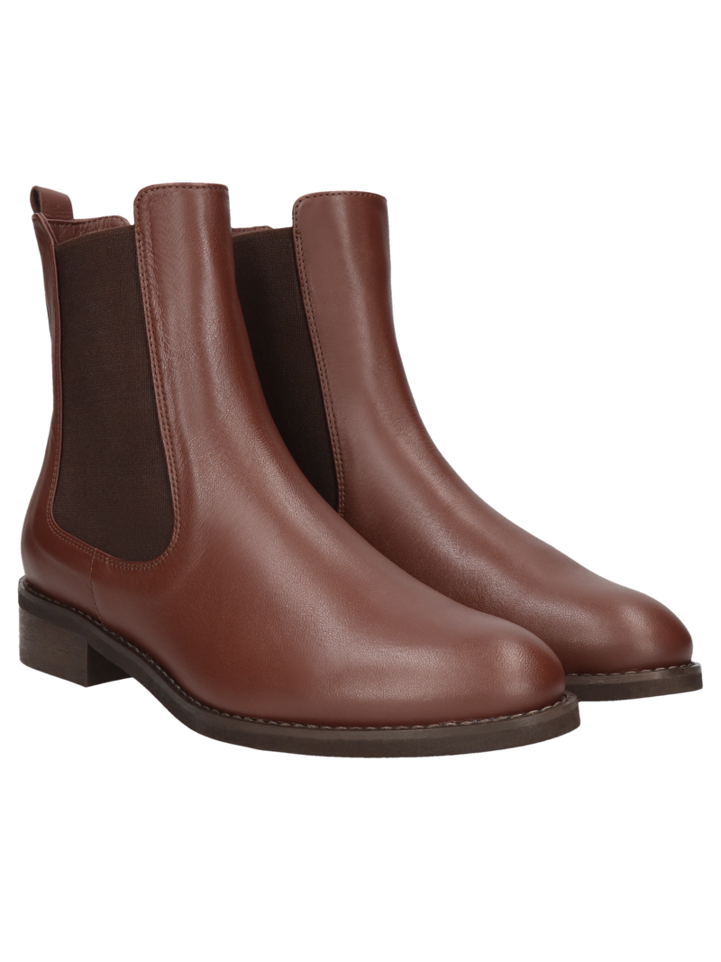 Brown chelsea boots Nina II, Conhpol Bis - Polish production, Chelsea boots, BI5705-02, Konopka Shoes