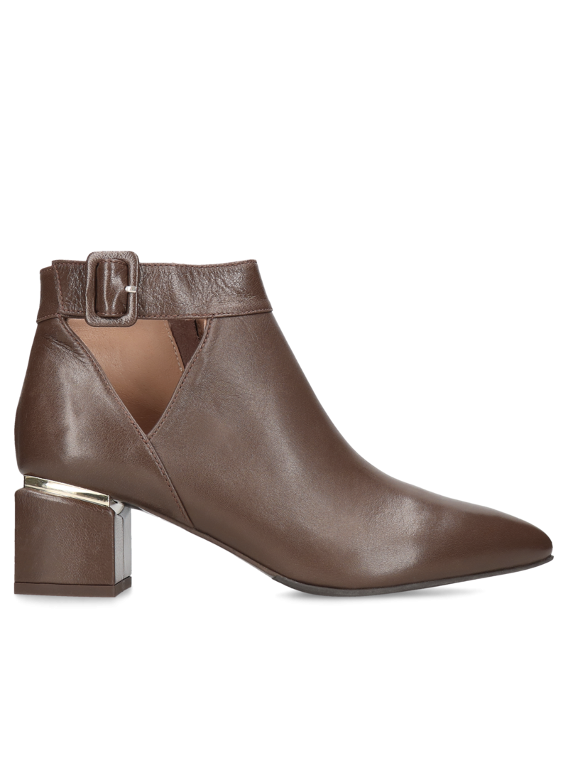 Brown boots Klara, Conhpol Bis - Polish production, Ankle boots, BI5706-01, Konopka Shoes