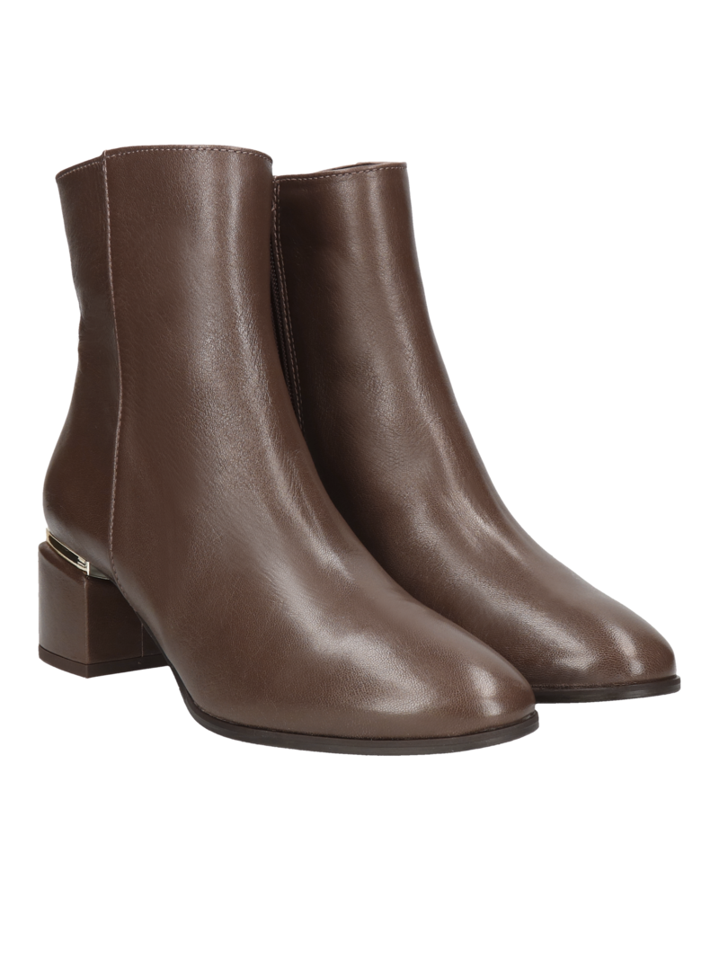 Brown boots Fia, Conhpol Bis - Polish production, Ankle boots, BI5707-02, Konopka Shoes