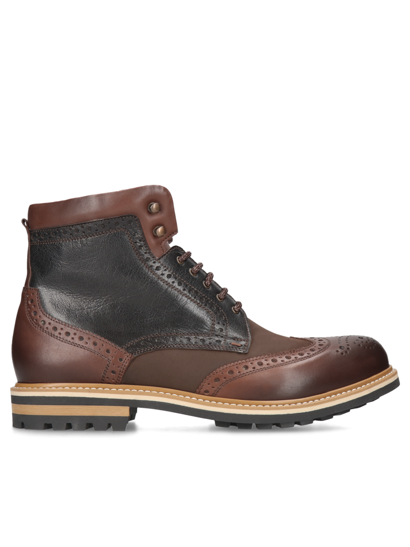 Brown boots Olivier, Conhpol - Polish production, Boots, CE0407-09, Konopka Shoes