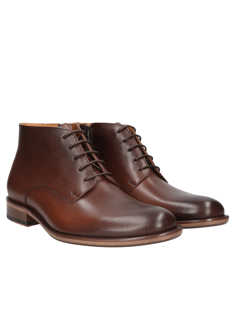 Brown boots Nathan, Conhpol - Polish production, Boots, CE6258-01, Konopka Shoes