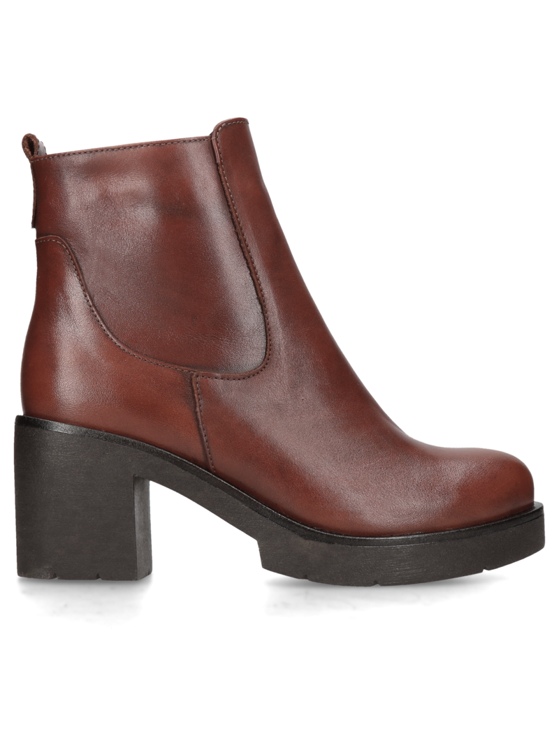 Brown boots Tekla, Conhpol Relax - Polish production, Ankle boots, RK2651-01, Konopka Shoes