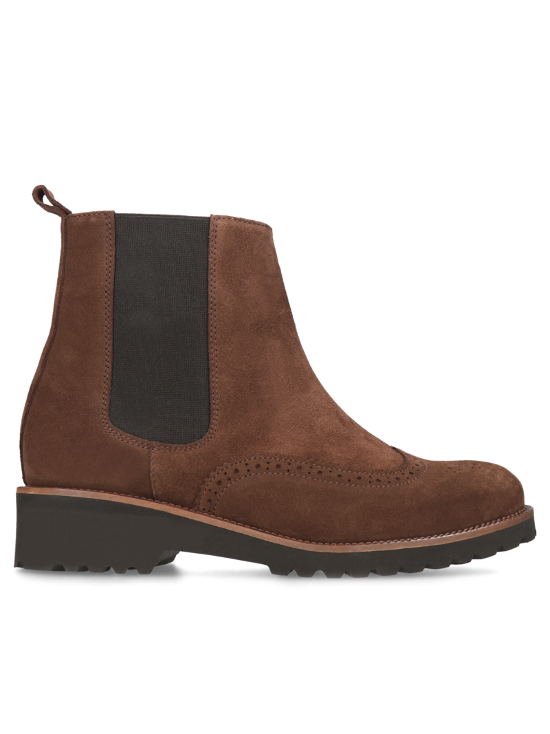 Brown chelsea boots Tina, Conhpol Relax - Polish production, Chelsea boots, RE2652-01, Konopka Shoes