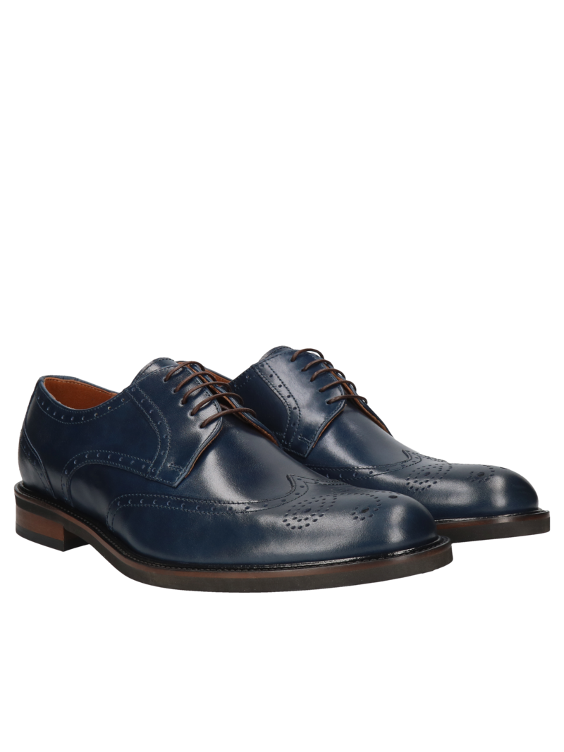 Classic men's brogues for suit and business meeting, Polish shoes, Conhpol, Konopka shoes