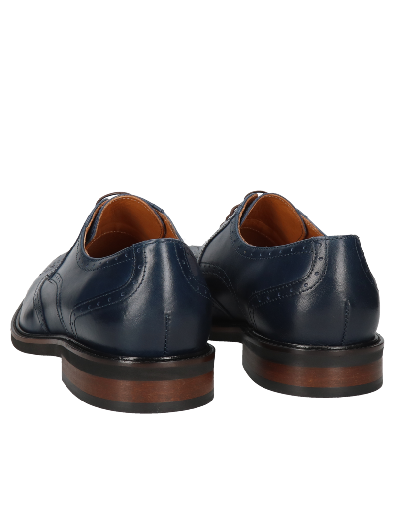 Classic men's brogues for suit and business meeting, Polish shoes, Conhpol, Konopka shoes