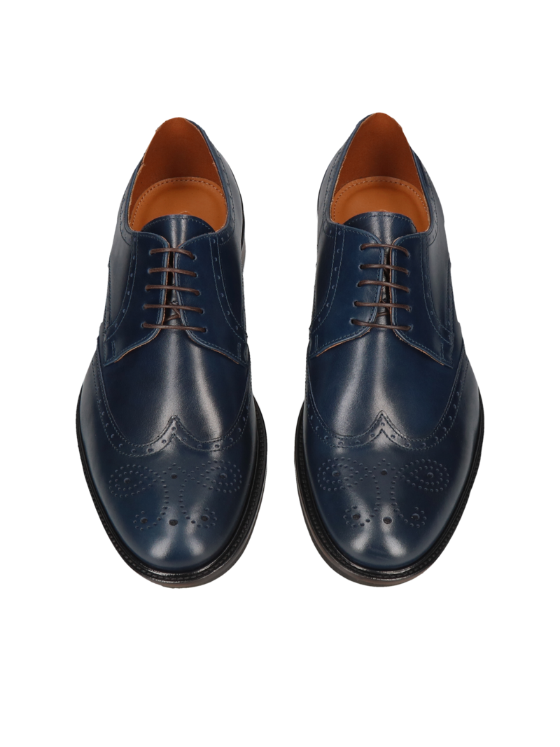 Classic men's brogues for suit and business meeting, Polish shoes, Conhpol, Konopka shoes