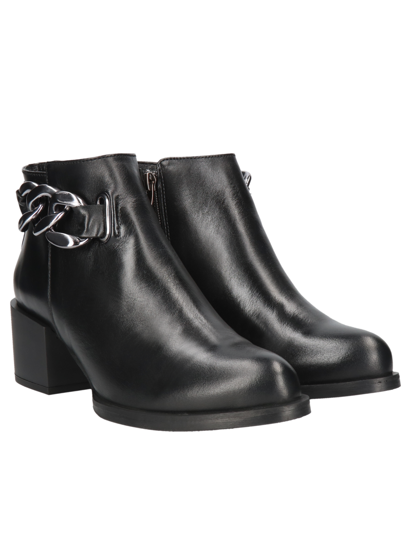 Black boots Cristina, Grace, Ankle boots, GR0005-01, Konopka Shoes