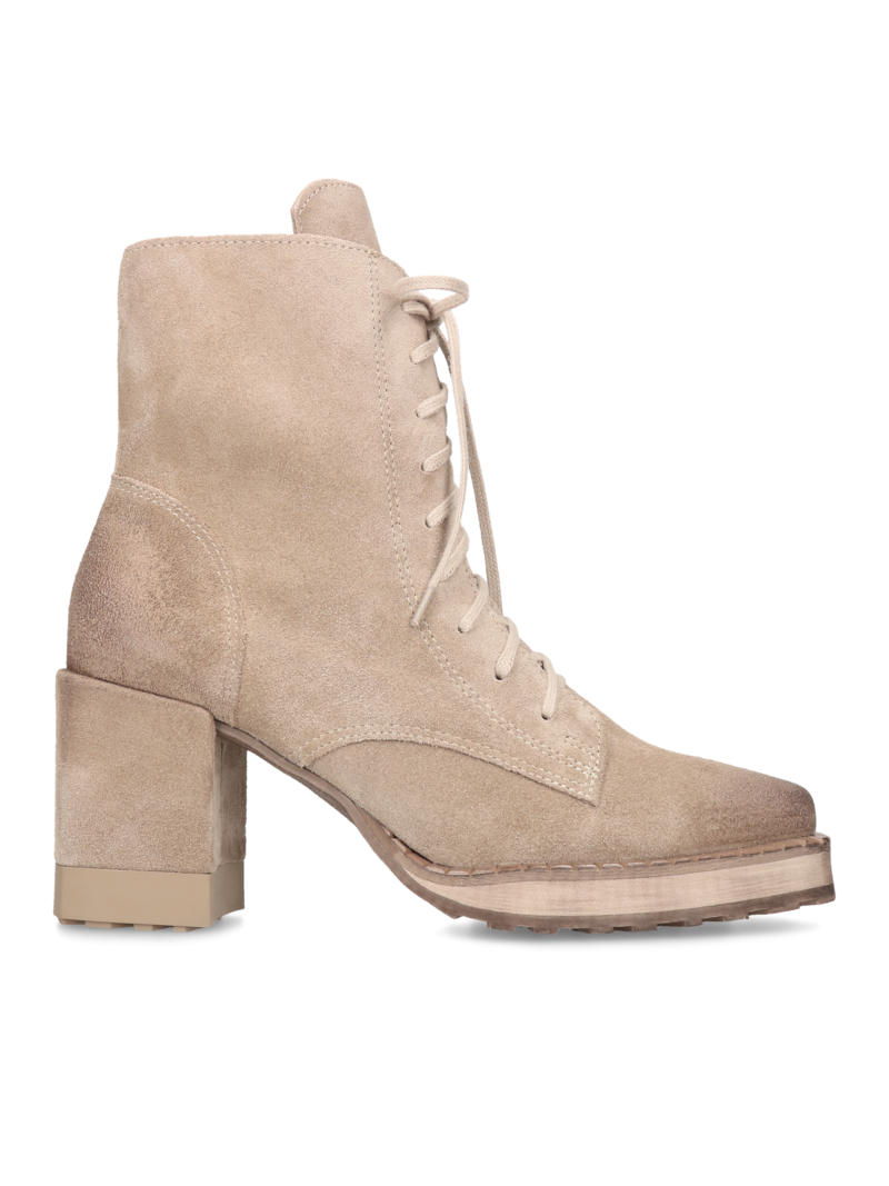 Beige boots Delfina, Exquisite, Konopka Shoes