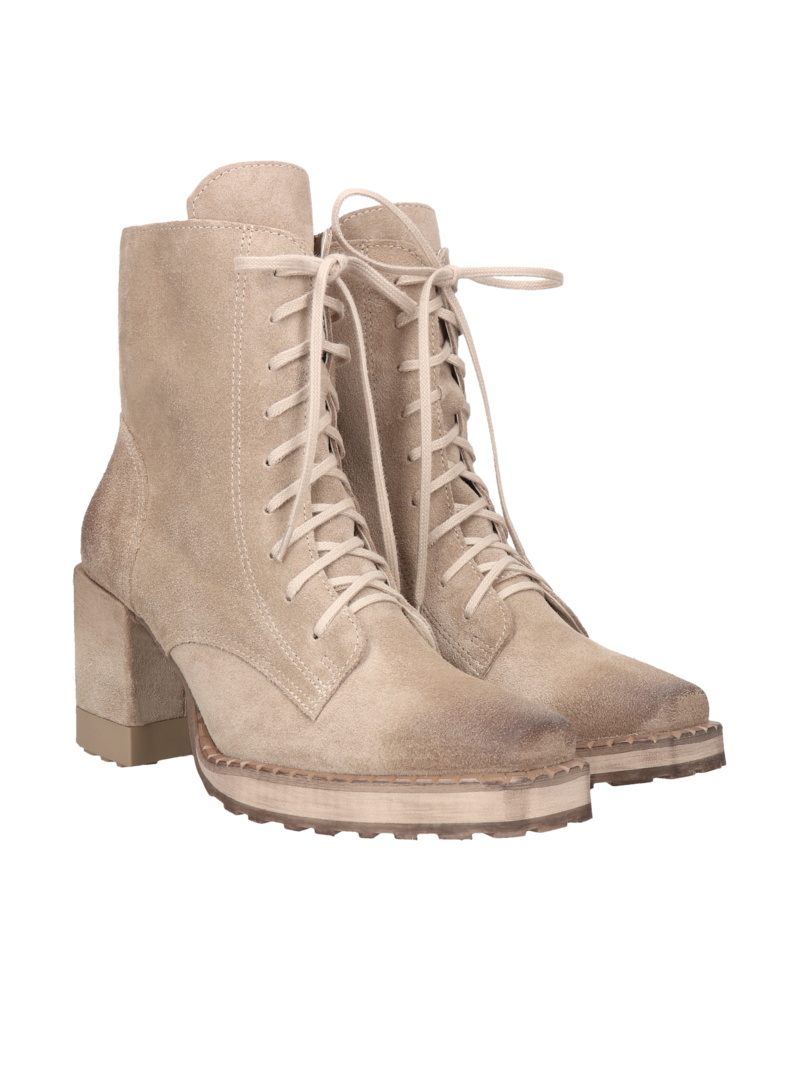 Beige boots Delfina, Exquisite, Konopka Shoes