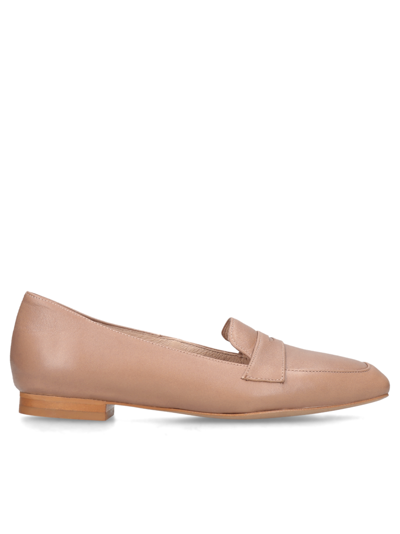 Beige loafres Tania, Moccasins & loafers, LZ0003-02, Konopka Shoes