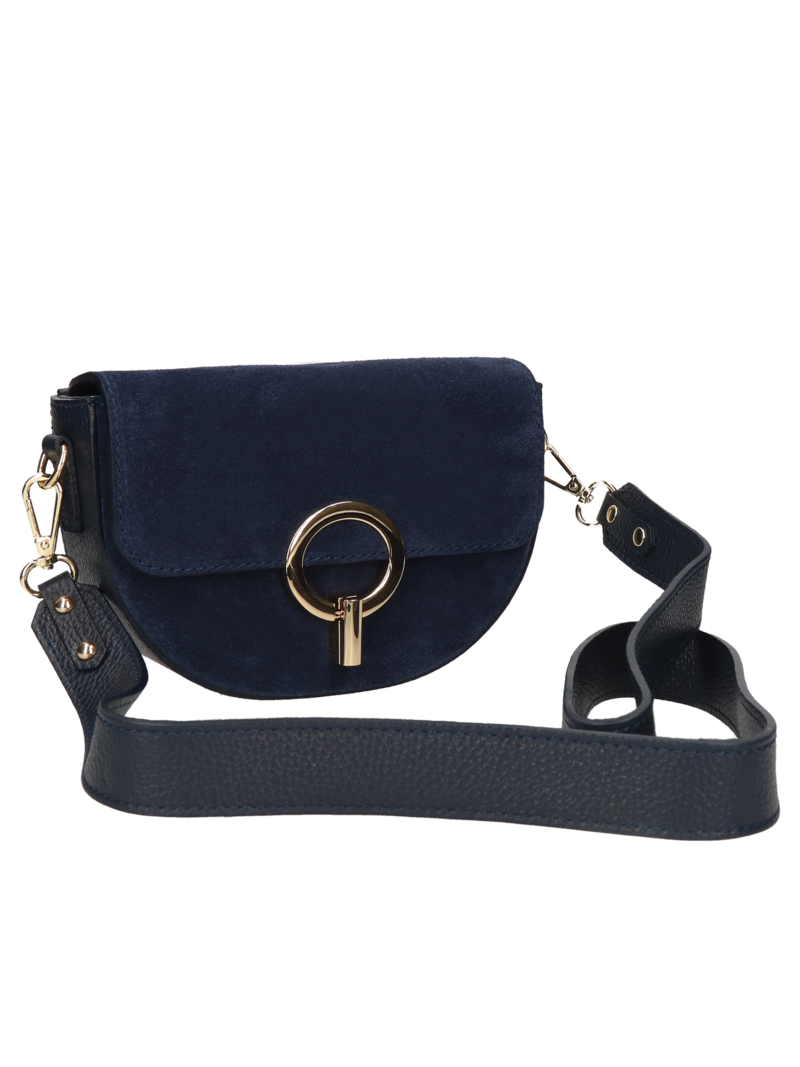 Navy blue shoulder bag Maya, LI0150-03, Konopka Shoes