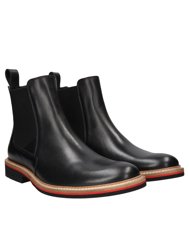 Black chelsea boots Nathan, Conhpol - Polish production, Chelsea boots, CE6267-01, Konopka Shoes