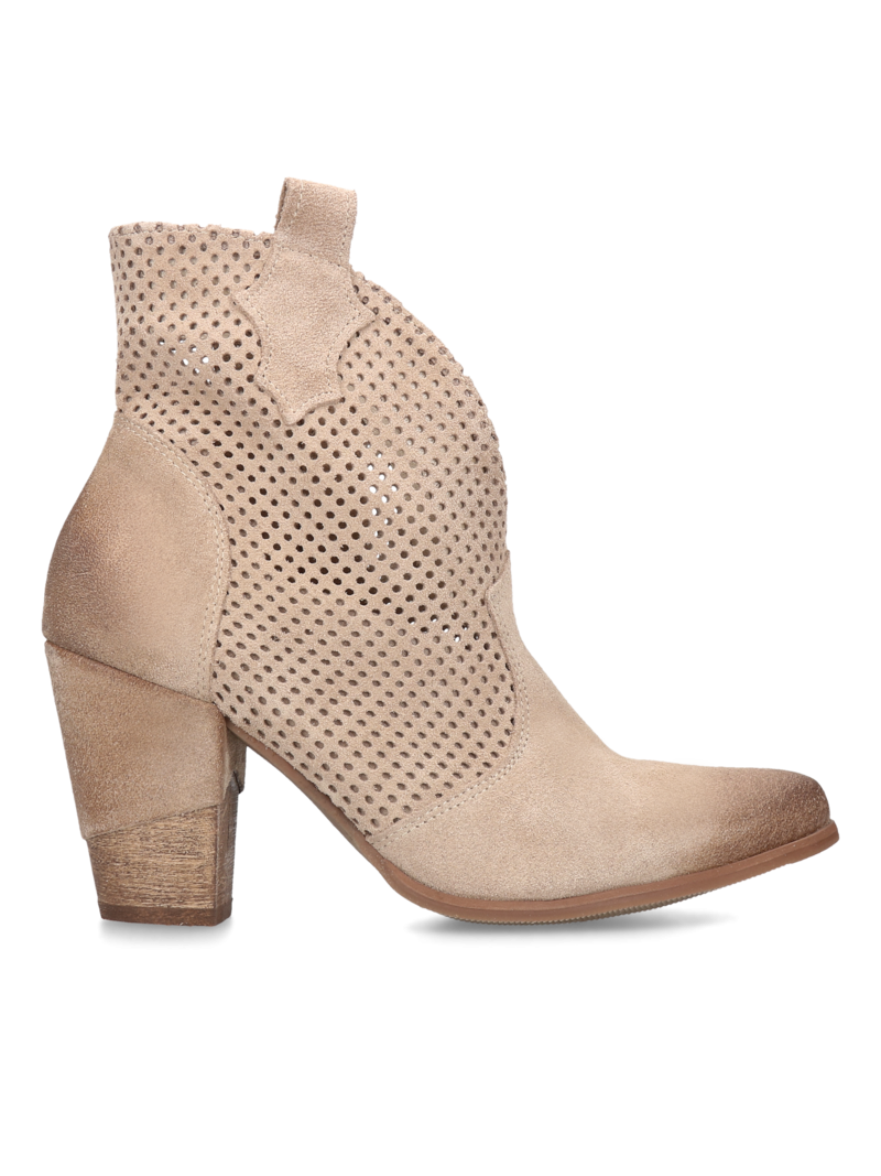 Chunky western ankle booties Agathe, Exquisite, Konopka Shoes