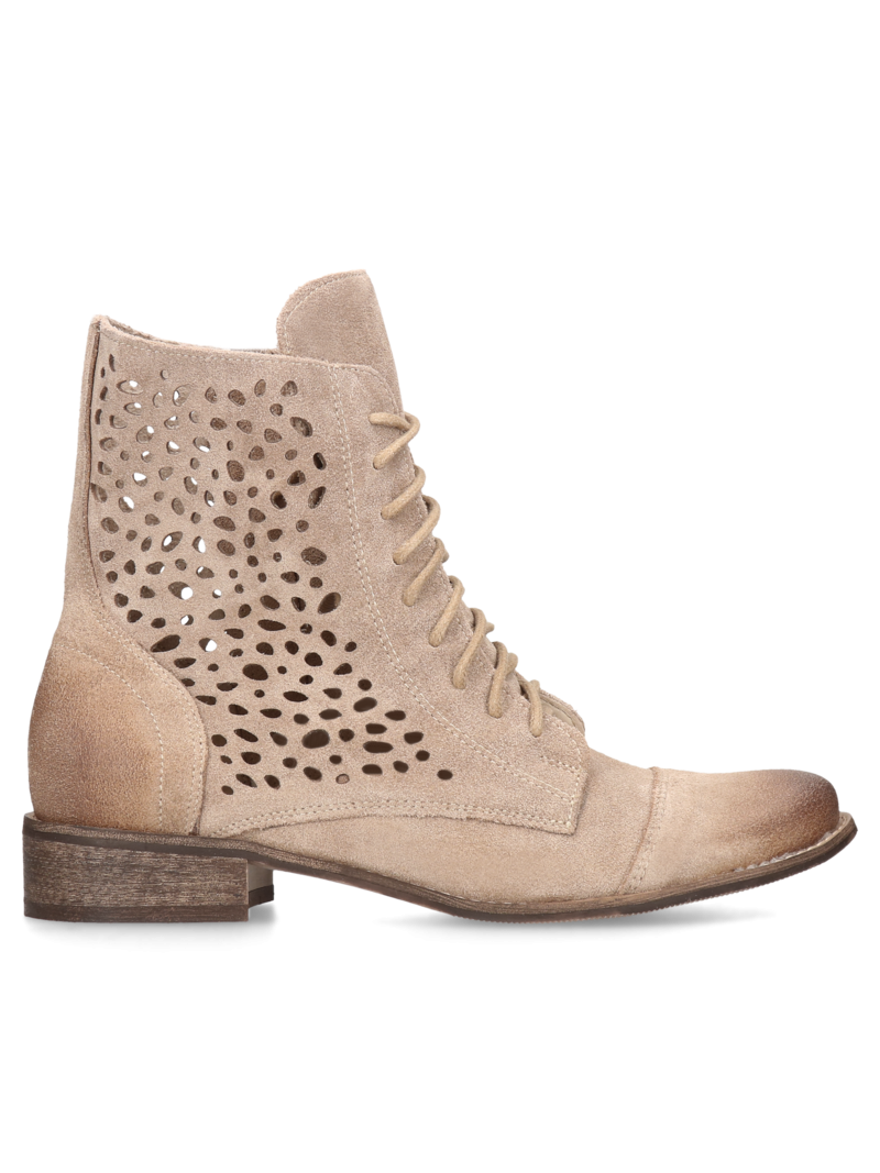 Beige boots Celinka, Exquisite, Konopka Shoes