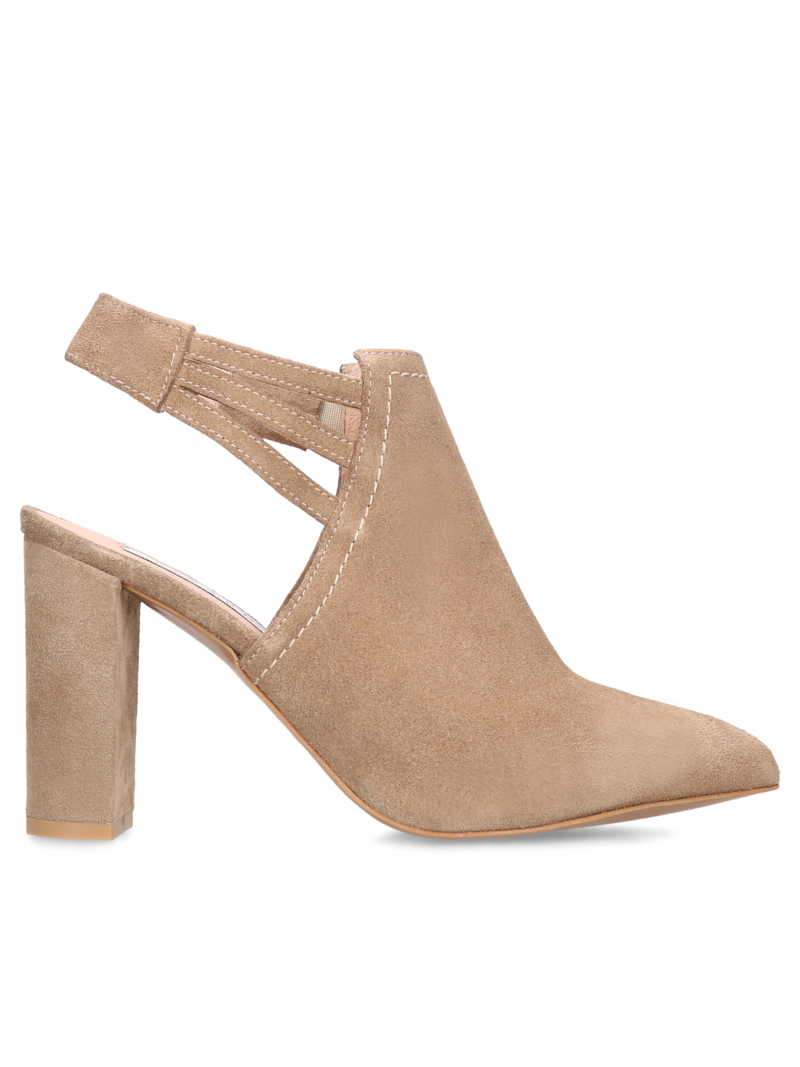 Beige boots Scarlet, Ankle boots, LZ0004-01, Konopka Shoes