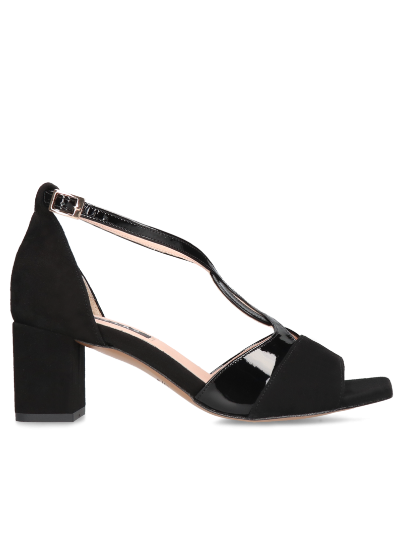 Black sandals Abigail, Sandals, LZ0007-02, Konopka Shoes