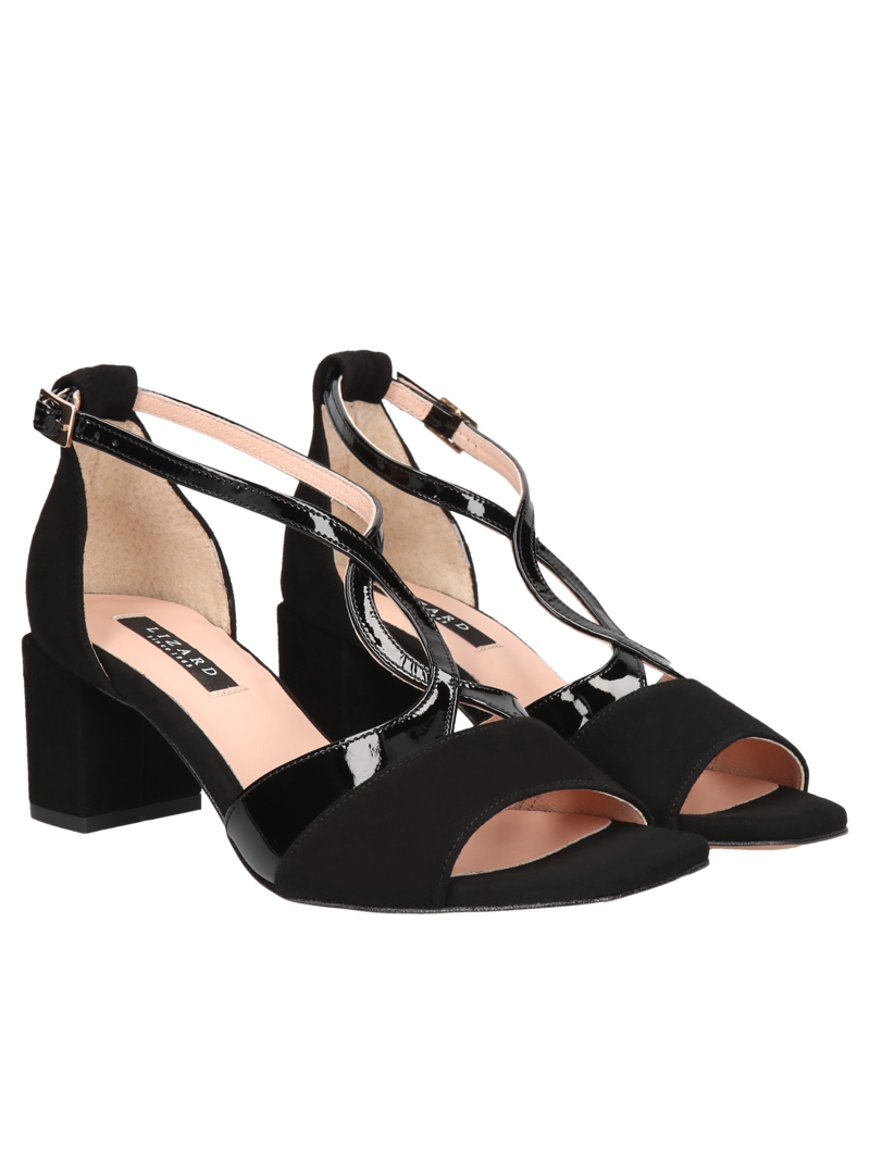 Black sandals Abigail, Sandals, LZ0007-02, Konopka Shoes