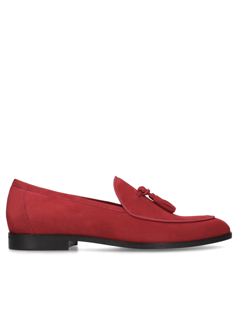Red casual loafers Hugo, Conhpol - polish production, CE6194-05, Loafers and moccasins, Konopka Shoes