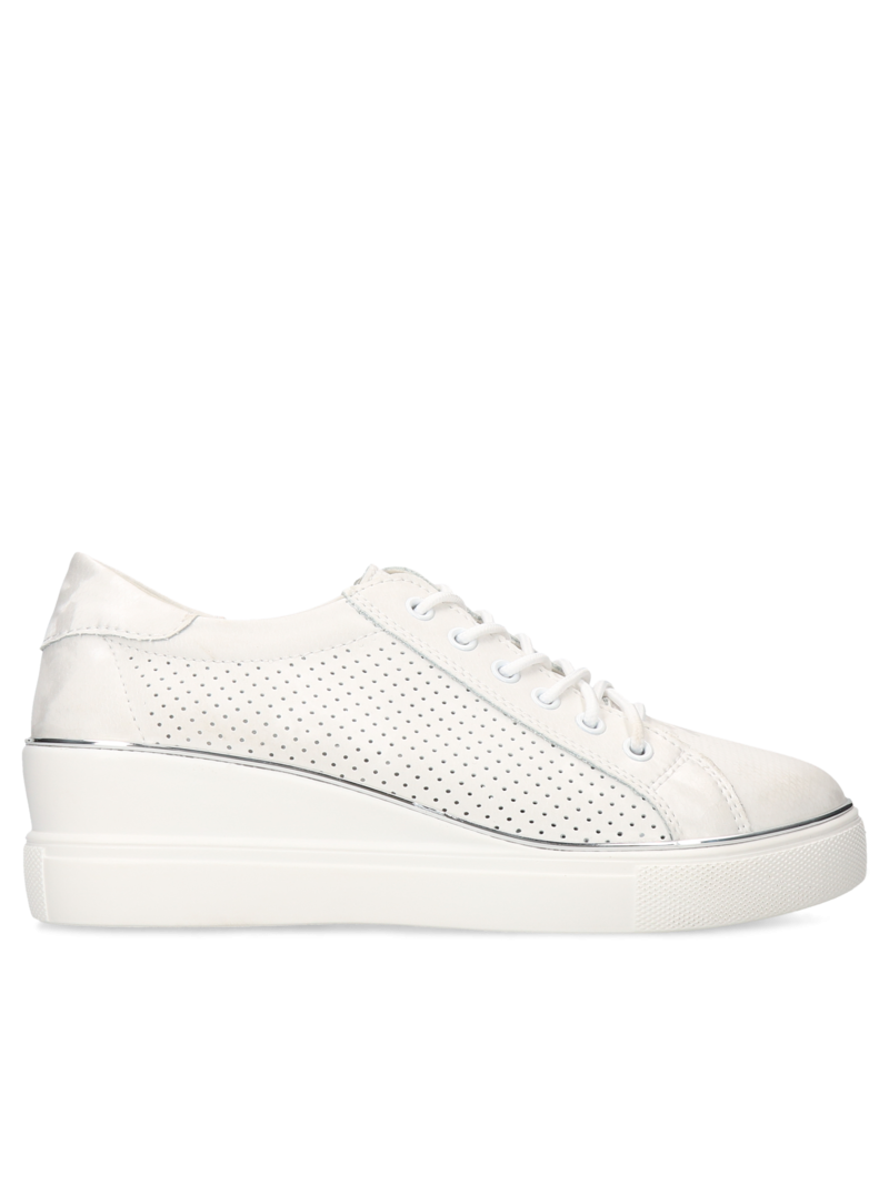 White sneakers Alaina, Sneakers, HB0104-01, Konopka Shoes
