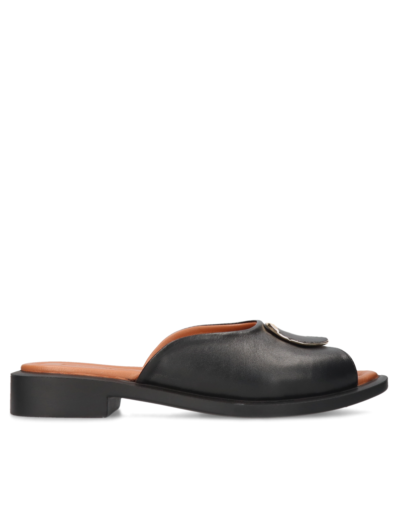 Black flip-flops Oxana, Artiker, Konopka Shoes