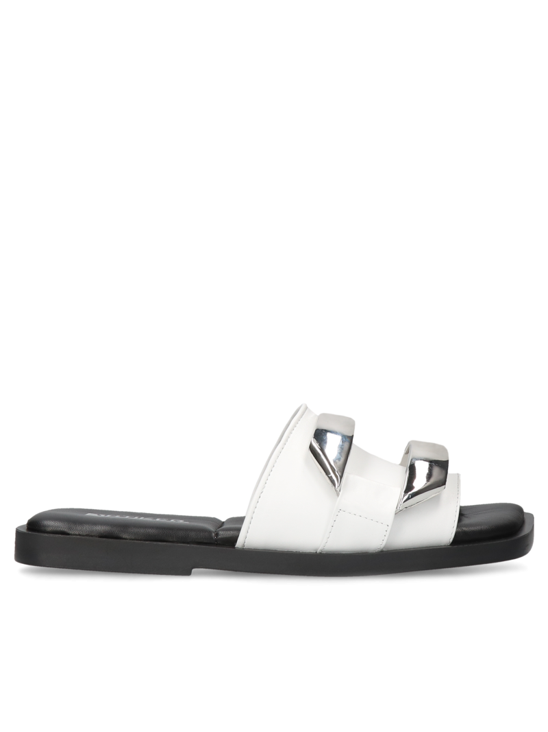 White flip-flops Felicia, Artiker, Konopka Shoes