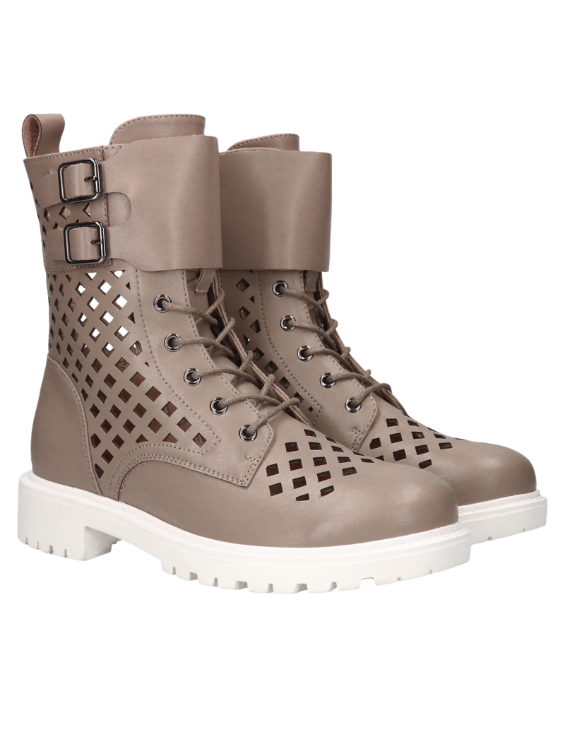 Beige shoes Hailey, Artiker, Ankle boots, HB0134-01, Konopka Shoes