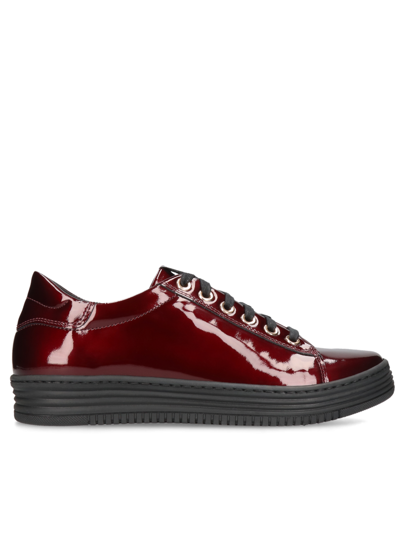 Burgundy sneakers Fabio, Conhpol Dynamic - Polish production, Sneakers, SD2574-07, Konopka Shoes