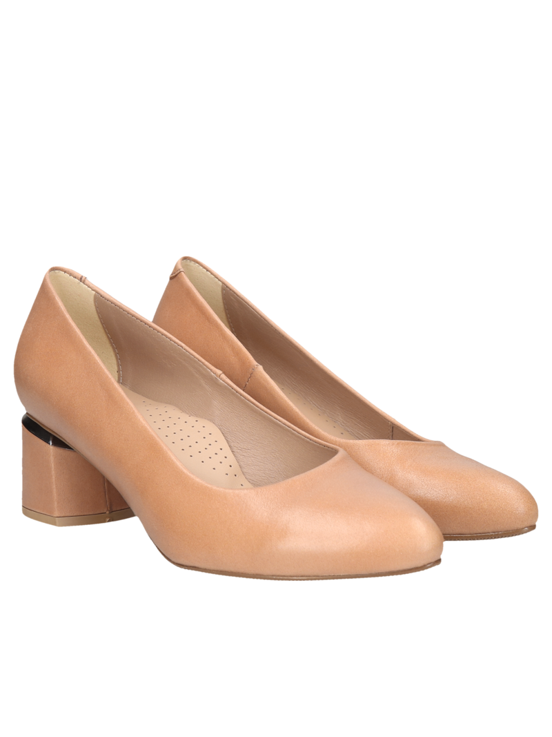 Brown pumps Jackie, Conhpol Relax - Polish production, Pumps, RE2542-05, Konopka Shoes