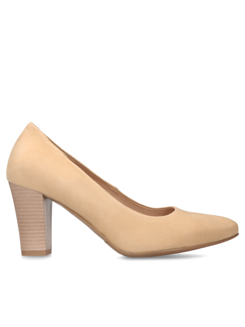 Beige pumps Lindsay, Conhpol Relax - Polish production, Pumps, RE2656-01, Konopka Shoes