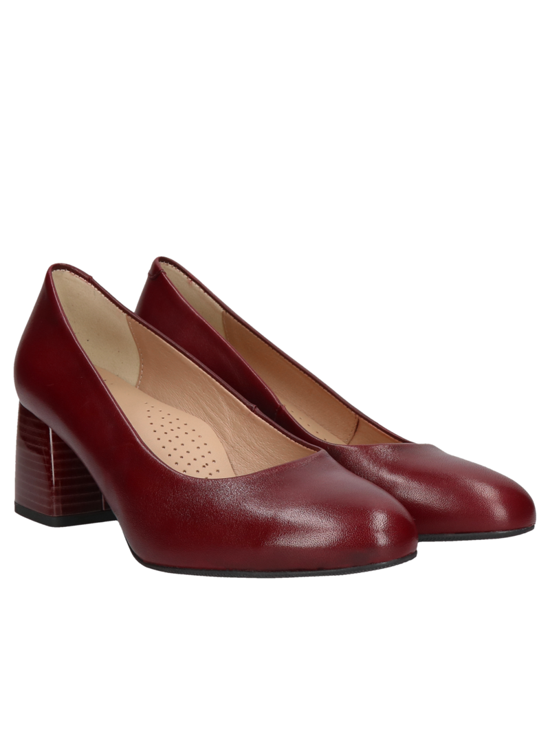 Maroon pumps Matylda, Conhpol Relax, Konopka Shoes